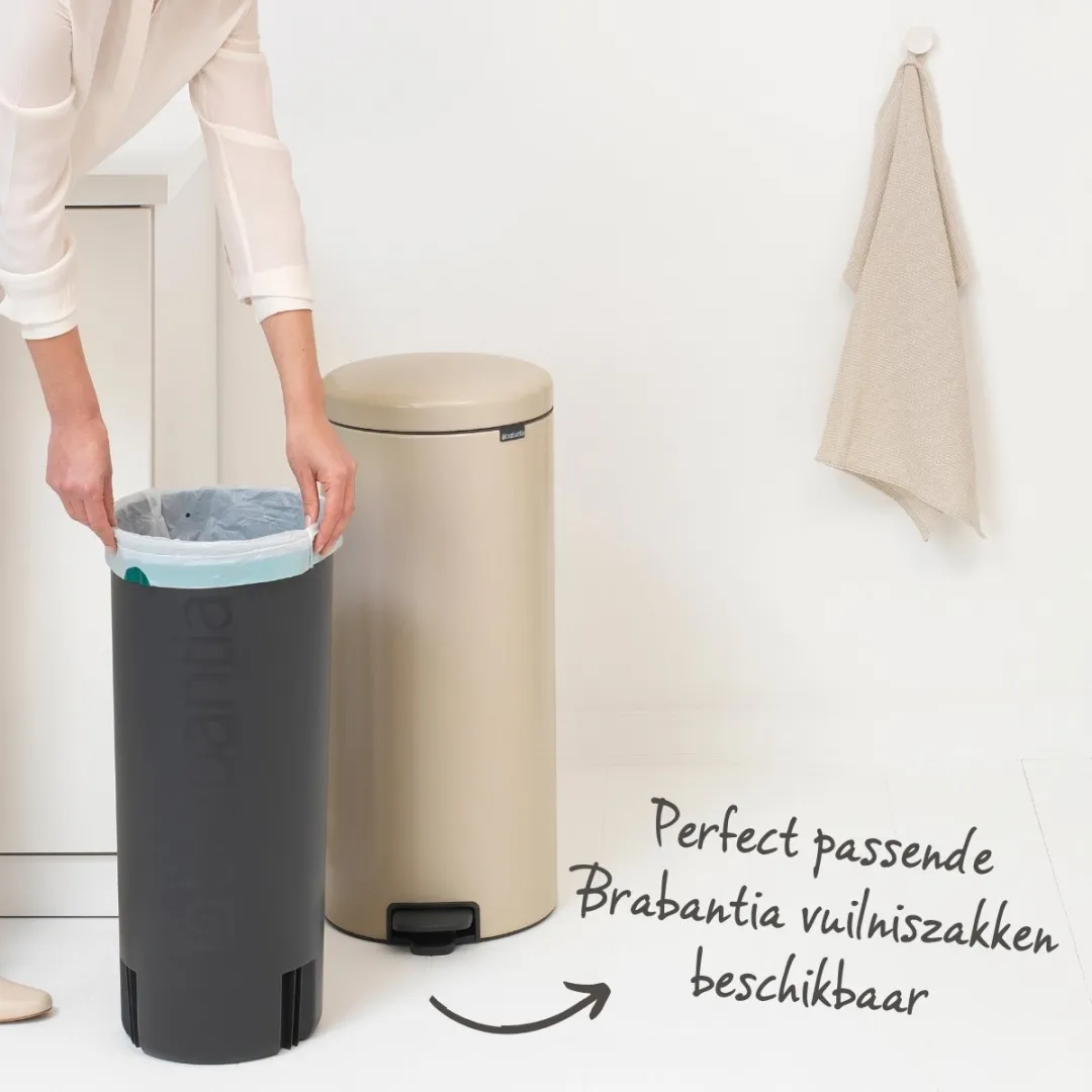 Brabantia NewIcon Prullenbak 30L - Soft Beige