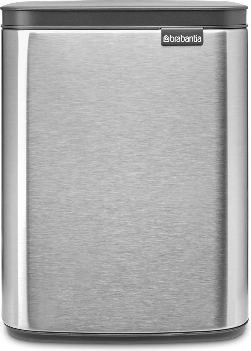 Brabantia Bo Prullenbak 7L Matt Steel Fingerprint Proof