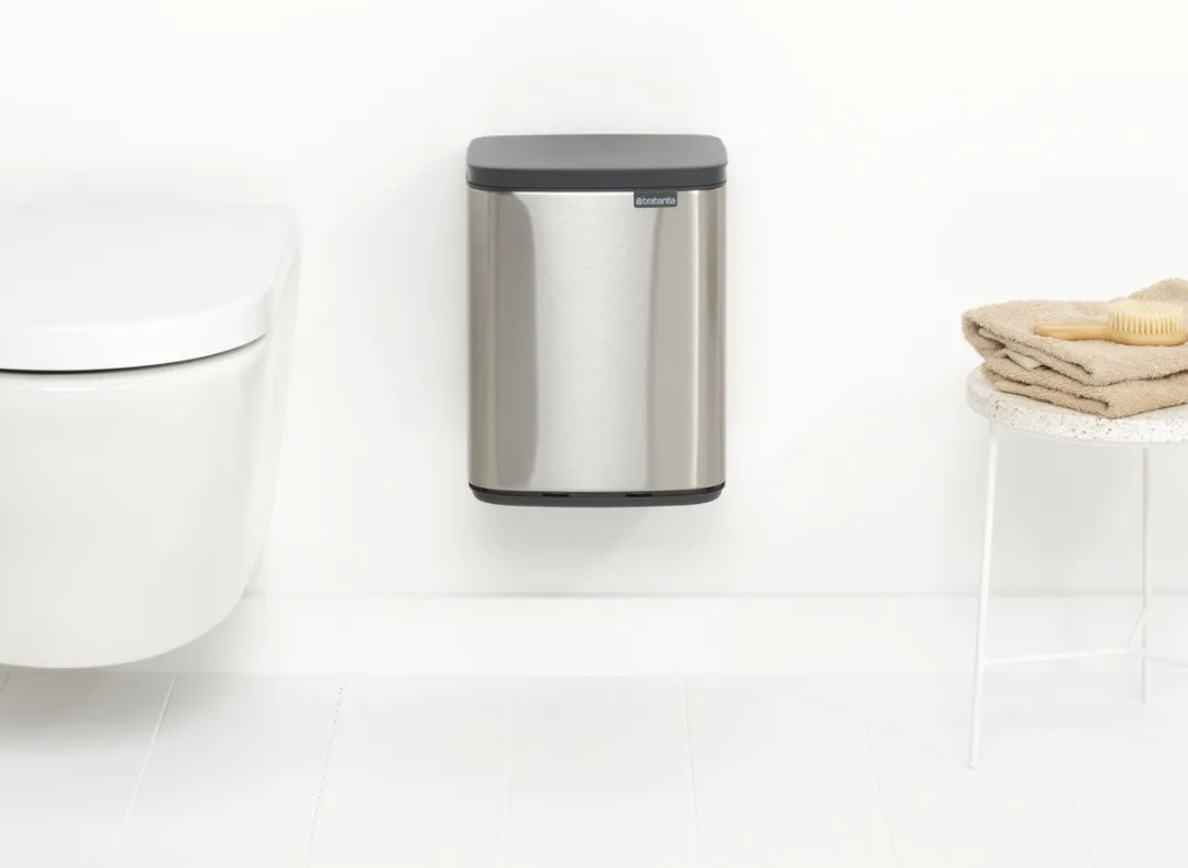 Brabantia Bo Prullenbak 7L Matt Steel Fingerprint Proof