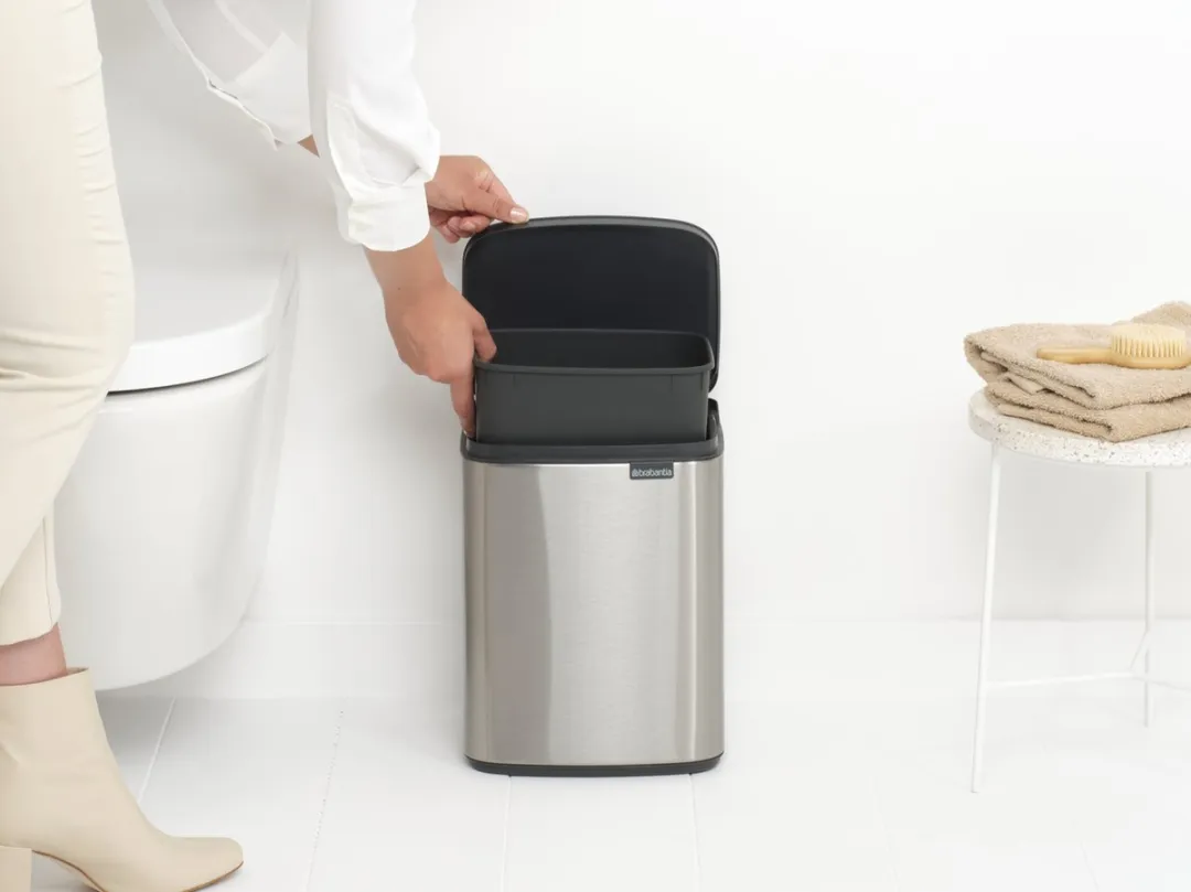 Brabantia Bo Prullenbak 7L Matt Steel Fingerprint Proof - afbeelding 6 van 6