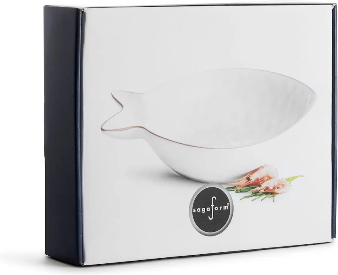 Sagaform Serveerschaal Fish 31cm - Wit