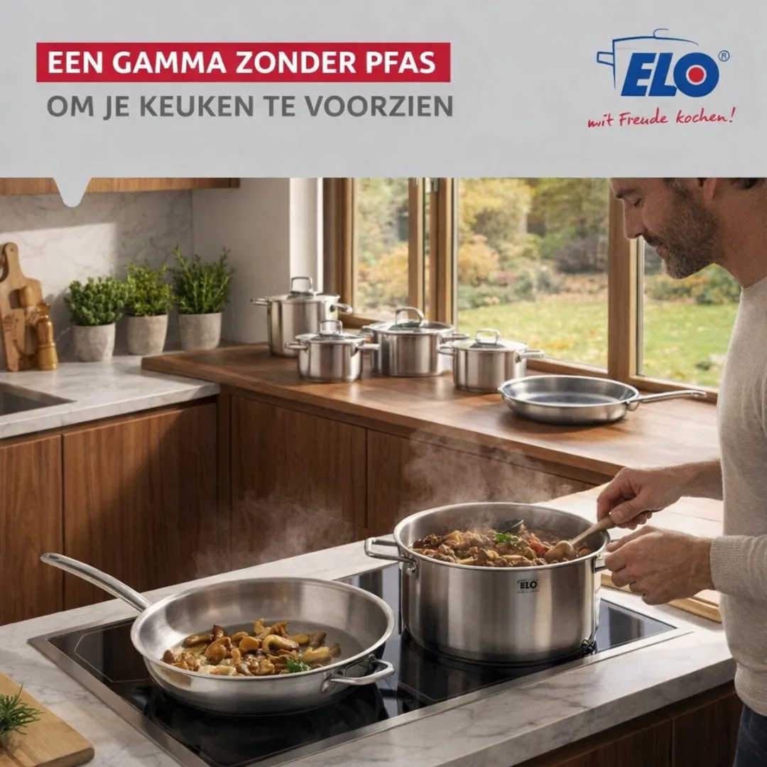 Fackelmann Elo Profi Keukengerei Set 6-delig - Inductie - Grijs