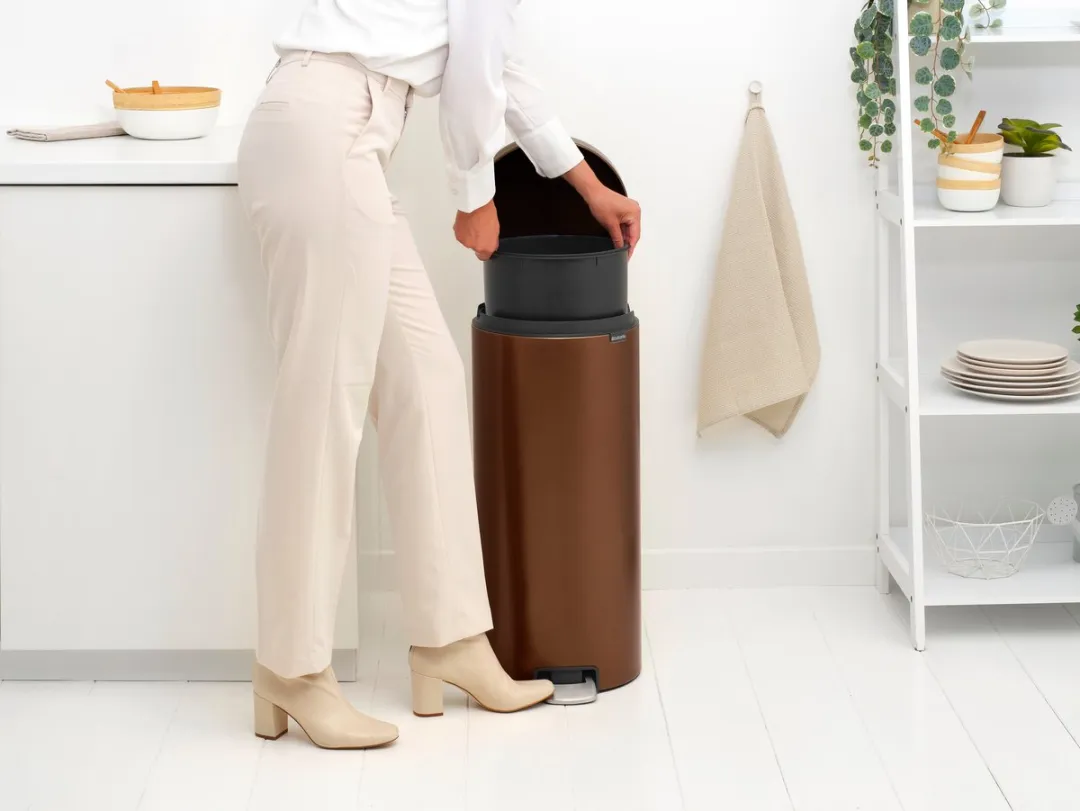 Brabantia NewIcon Prullenbak 30L - Warm Bronze
