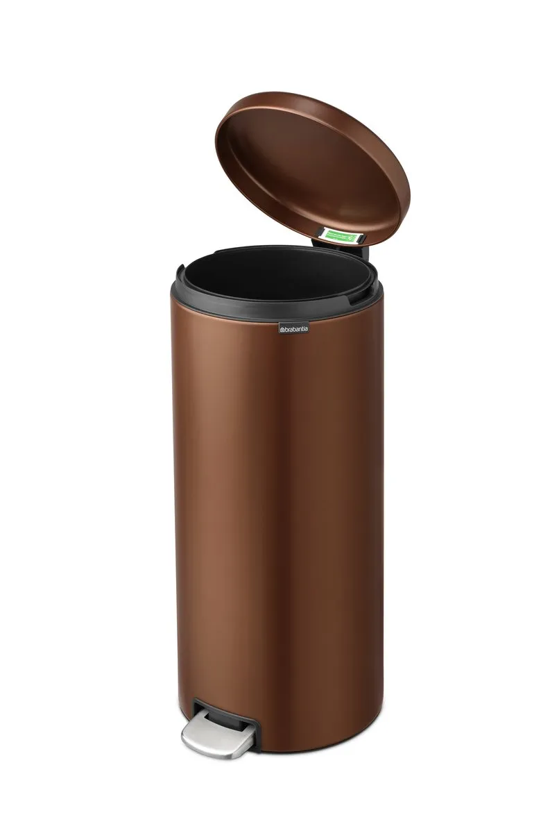 Brabantia NewIcon Prullenbak 30L - Warm Bronze
