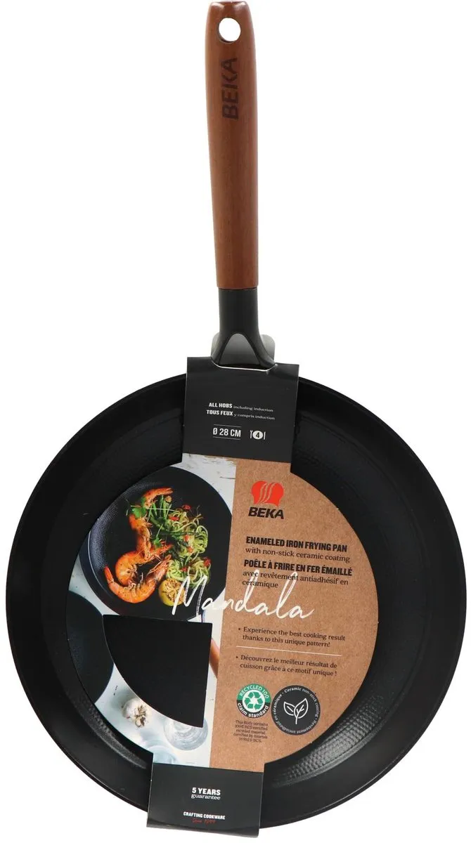 Beka Mandala Pan Non-Stick Ø28cm - Inductie & Gas - Zwart - afbeelding 6 van 6