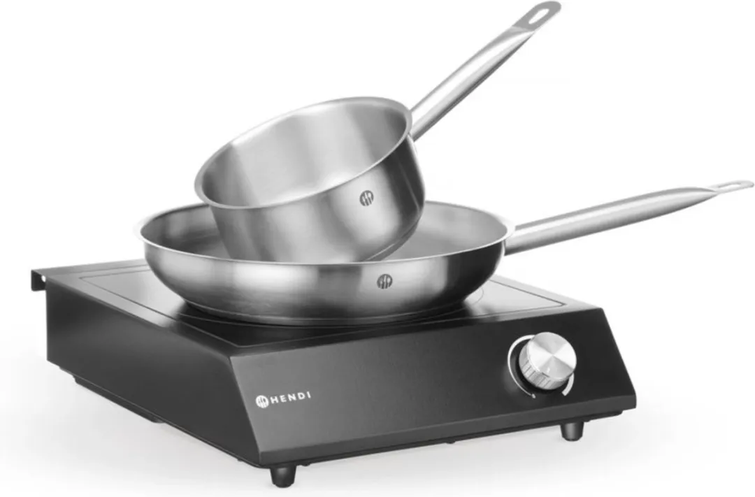 HENDI Inductiekookplaat 3500W Set - Zwart - 1 Zone