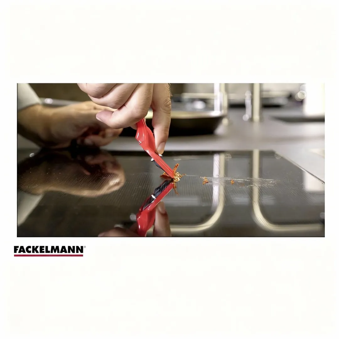 Fackelmann 60146 Keramische Kookplaatschraper - Rood