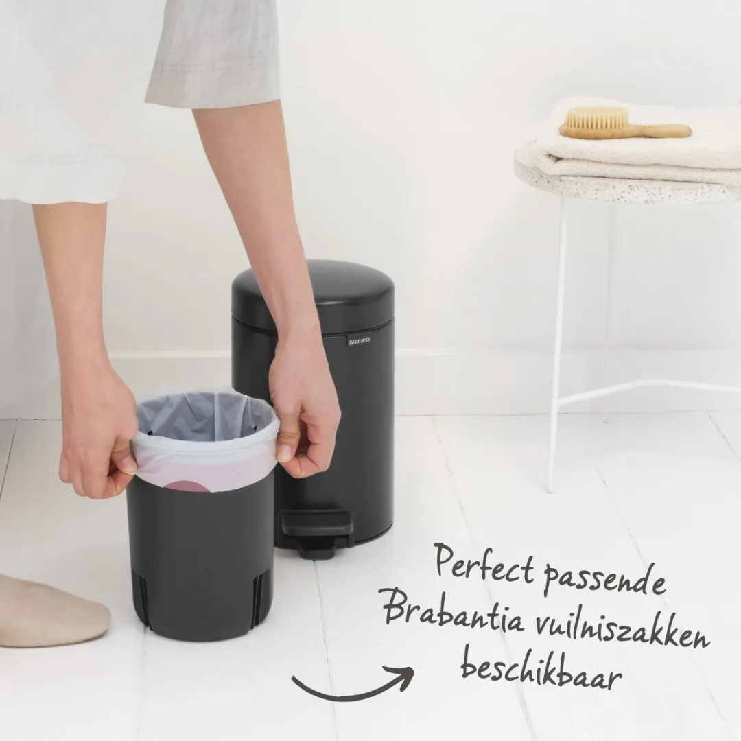 Brabantia NewIcon Prullenbak 3L - Matt Black