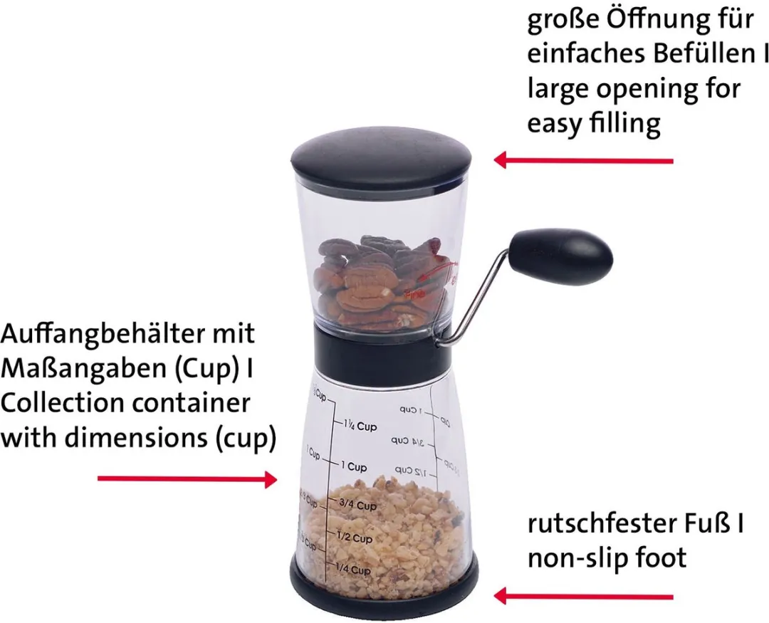Westmark Notenmolen 97702270 - 275ml - Transparant/Zwart