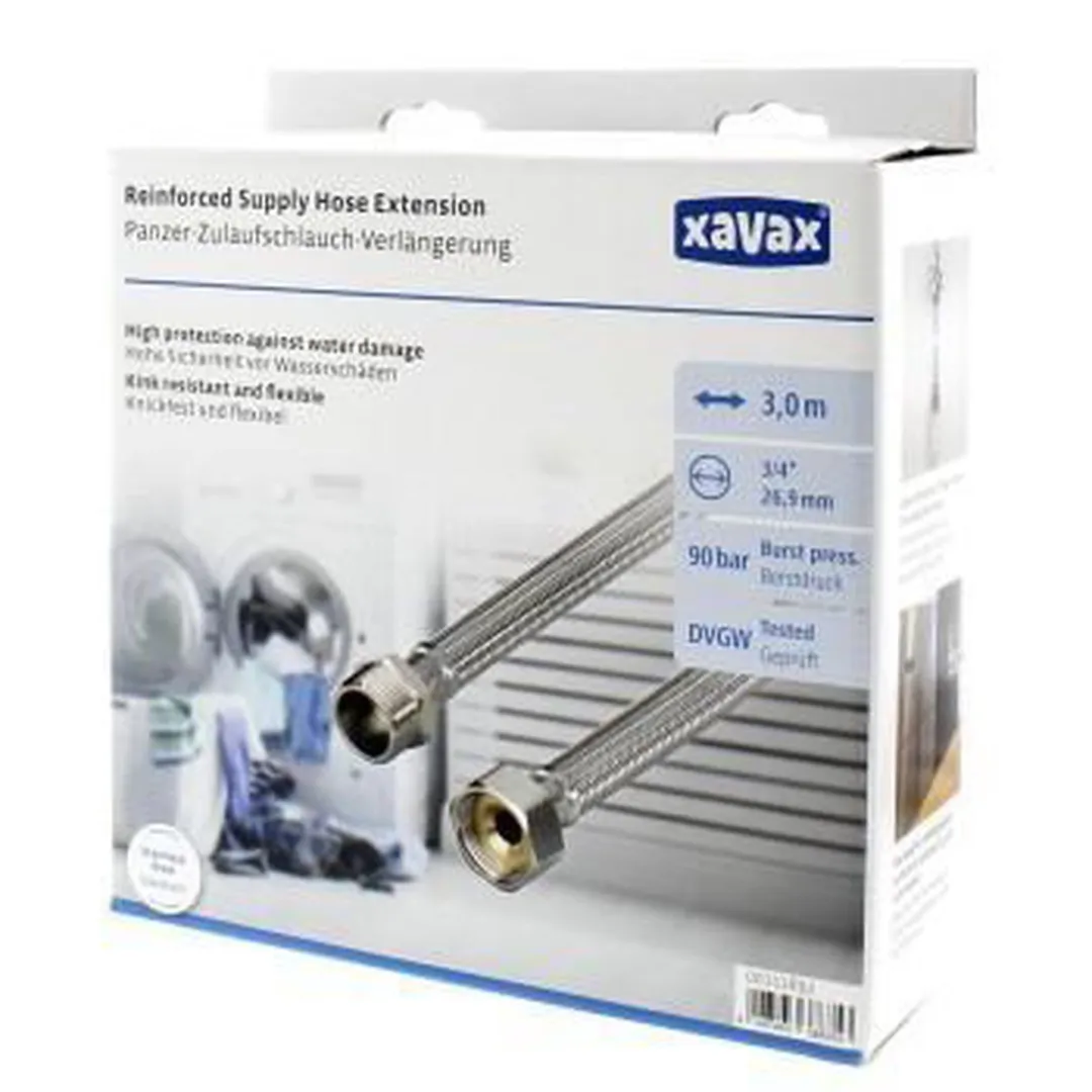Xavax Verlenging Gepantserde Toevoerslang 3m - Ø2.69cm