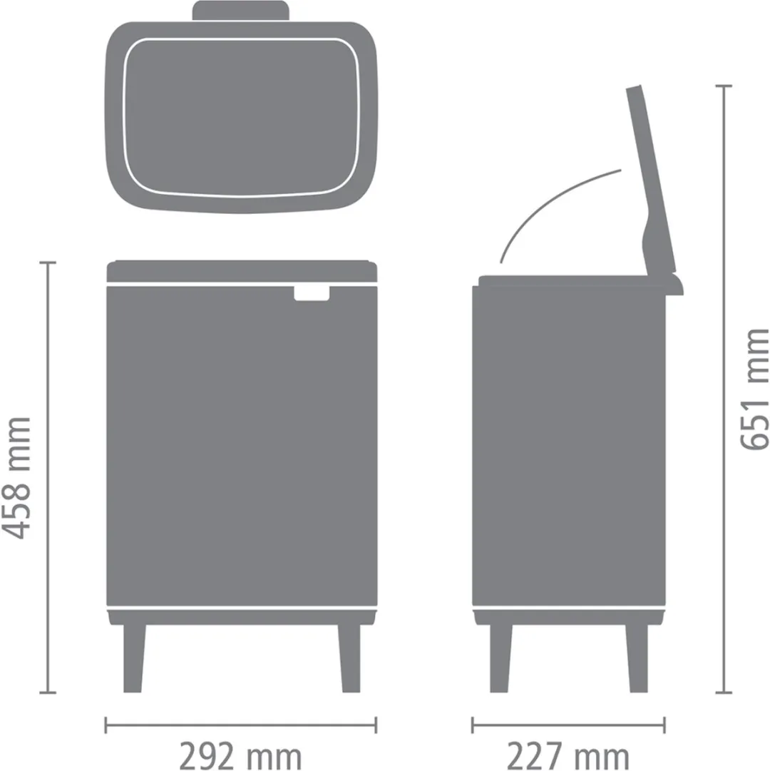 Brabantia Bo Hi Prullenbak 12L - Soft Beige