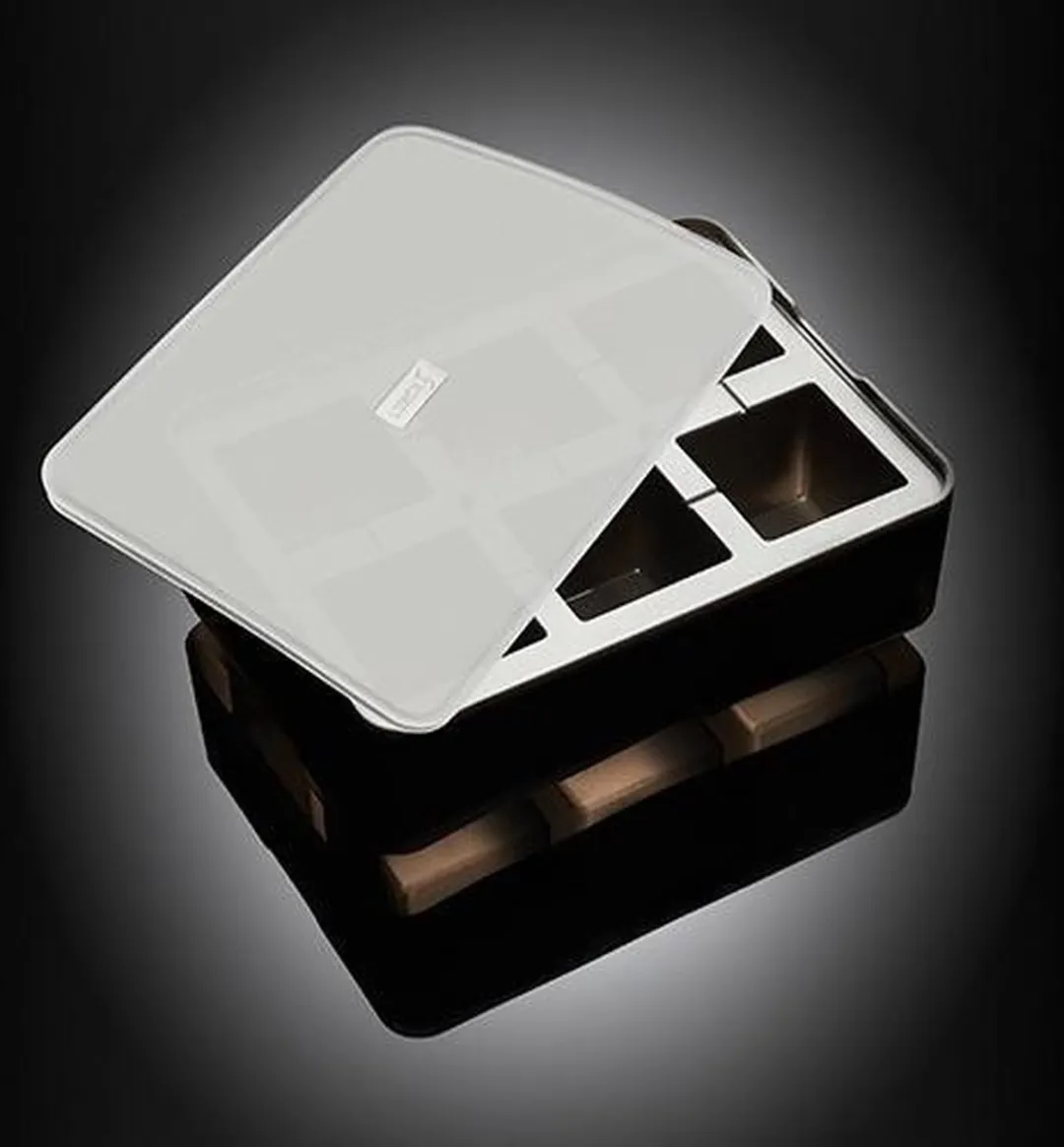 Lurch Silicone IJsblokjesvorm 6 Stuks - 5x5cm Zwart