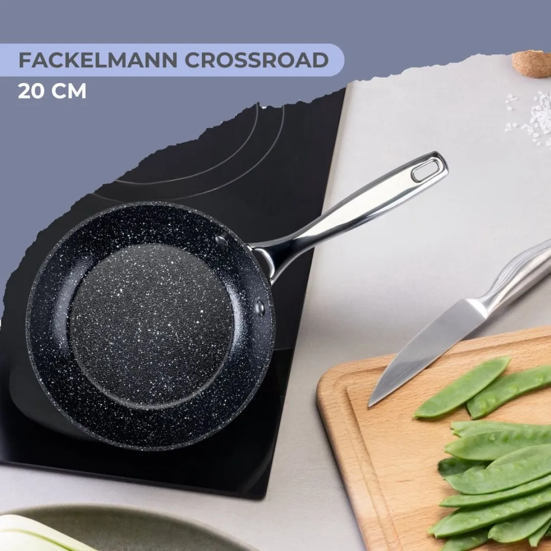 Fackelmann 9433750 Antiaanbakpan 20cm - Zwart/Grijs