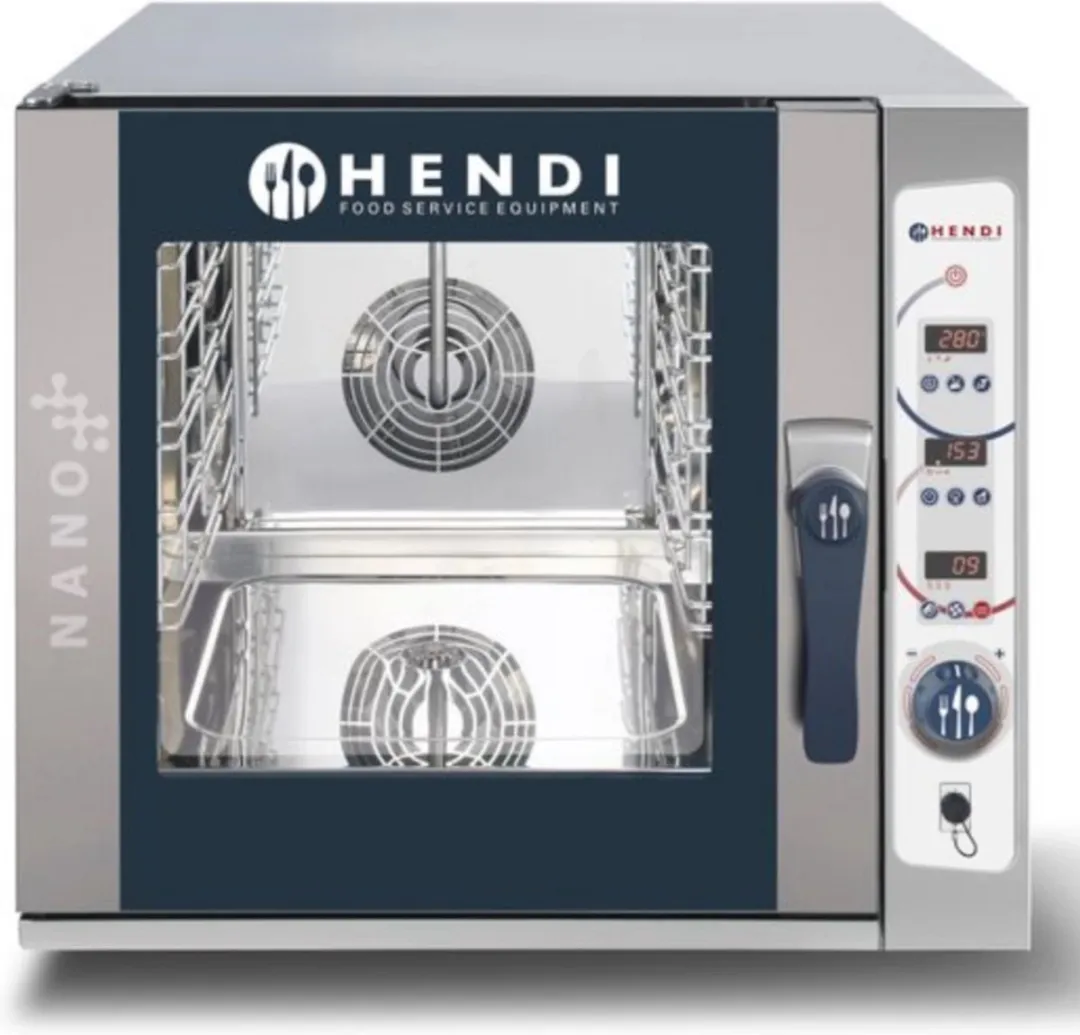 HENDI Nano Digital Compacte Stoomoven 5x GN2/3