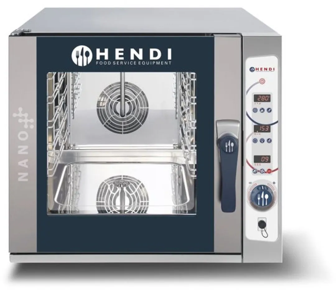 HENDI Nano Digital Compacte Stoomoven 5x GN2/3 - 5400W - 400V - Roestvrij staal
