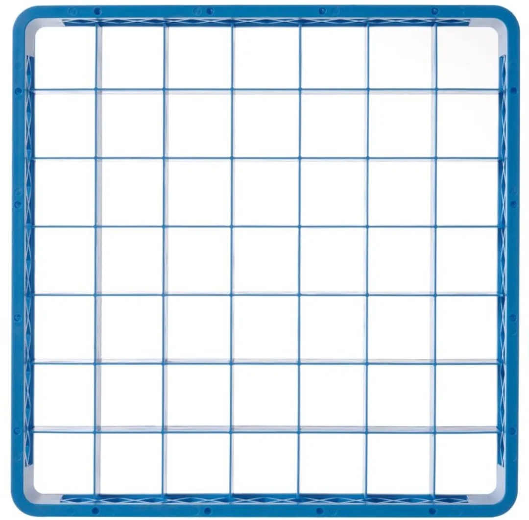 HENDI Vaatwaskorf Verhoger 49 Vaks - 500x500x45mm - Blauw