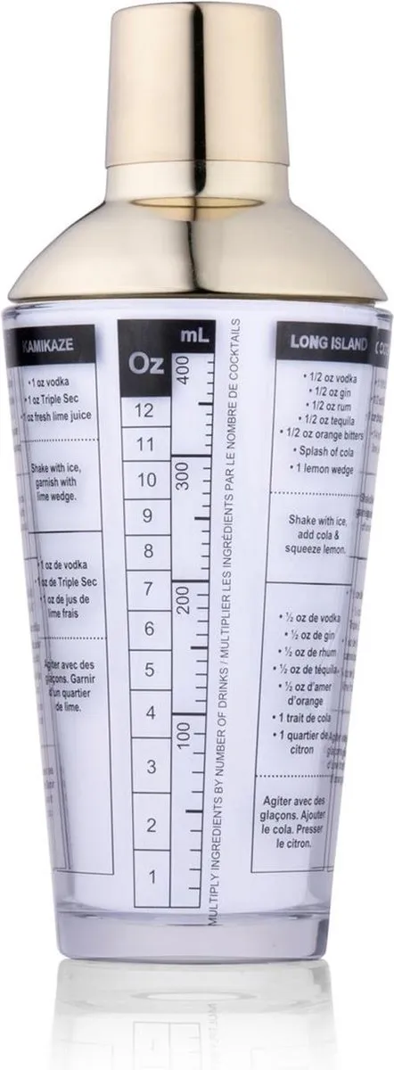 Alpina Cocktailshaker Glas 480ml - Transparant