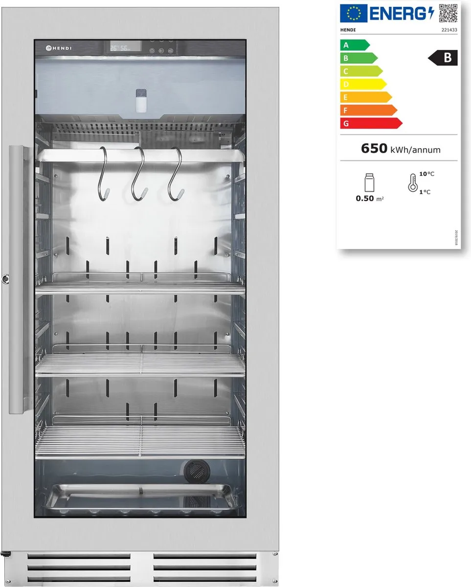 HENDI Dry Aging Kast 233L - Grijs