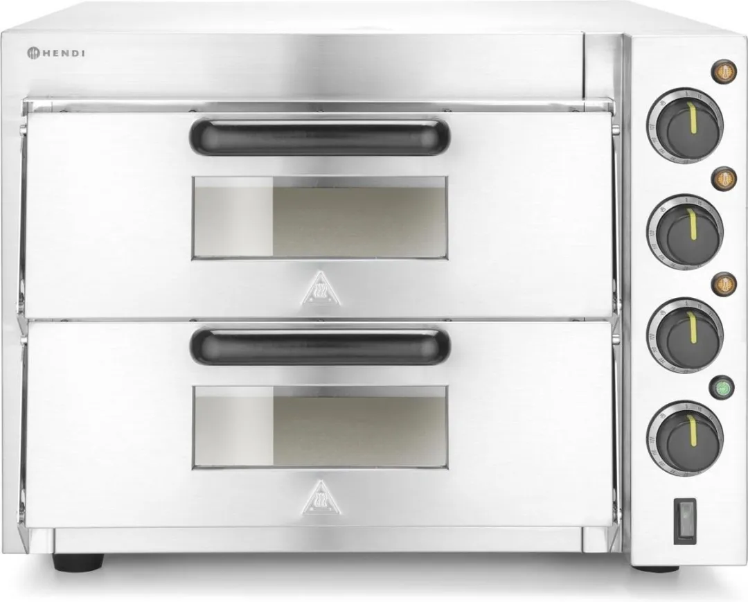 HENDI Compacte Pizzaoven 220283 - 3000W - Zilver