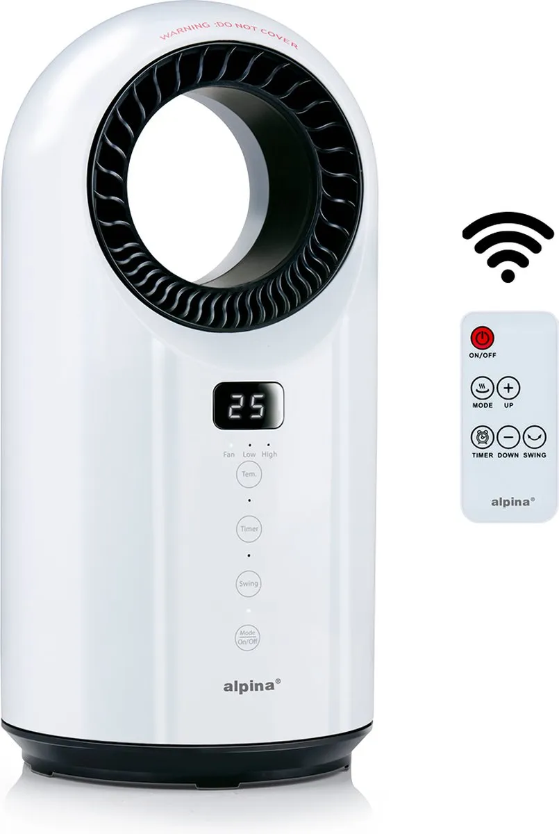 Alpina MEAKA3880/001 Ventilatorkachel 1500W