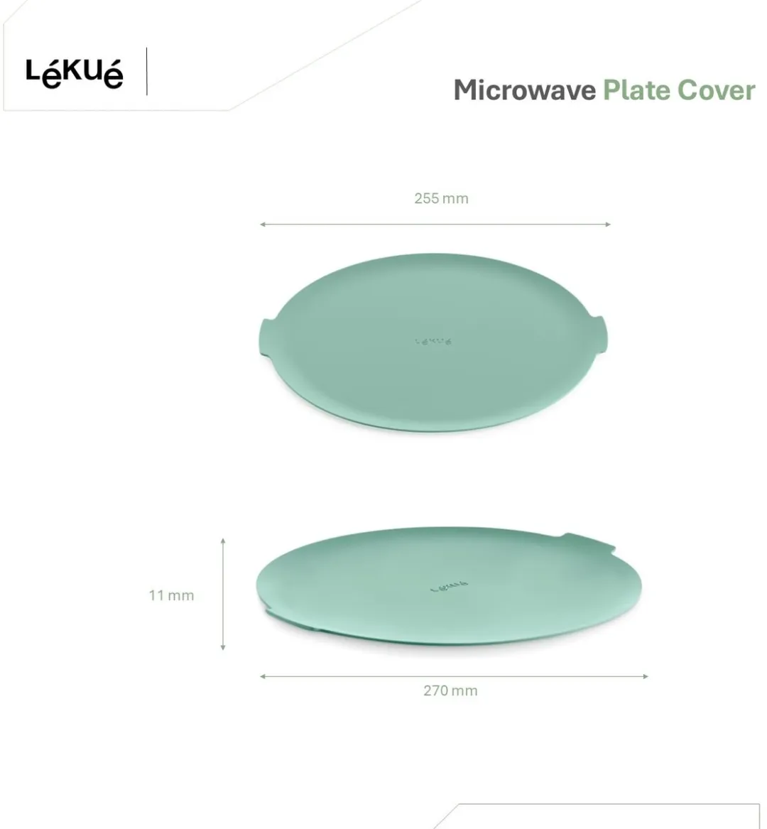 Lékué Magnetron Beschermmat 890161 - Siliconen - Green