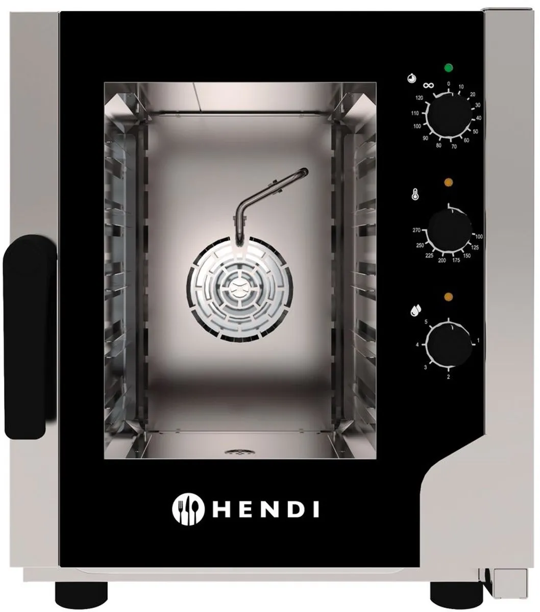 HENDI Compacte Hetelucht Stoomoven 219911 - 5x GN 2/3 - Roestvast staal