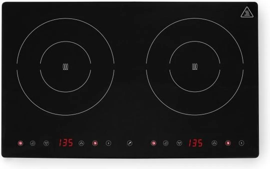 HENDI 239414 Dubbele Inductiekookplaat - 2 Zones - Zwart
