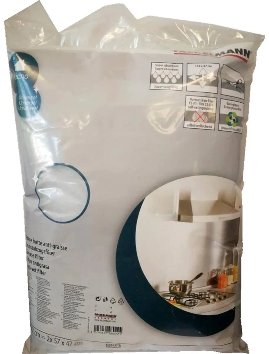 Fackelmann Vetfilter 0802250 - 114x47cm Wit