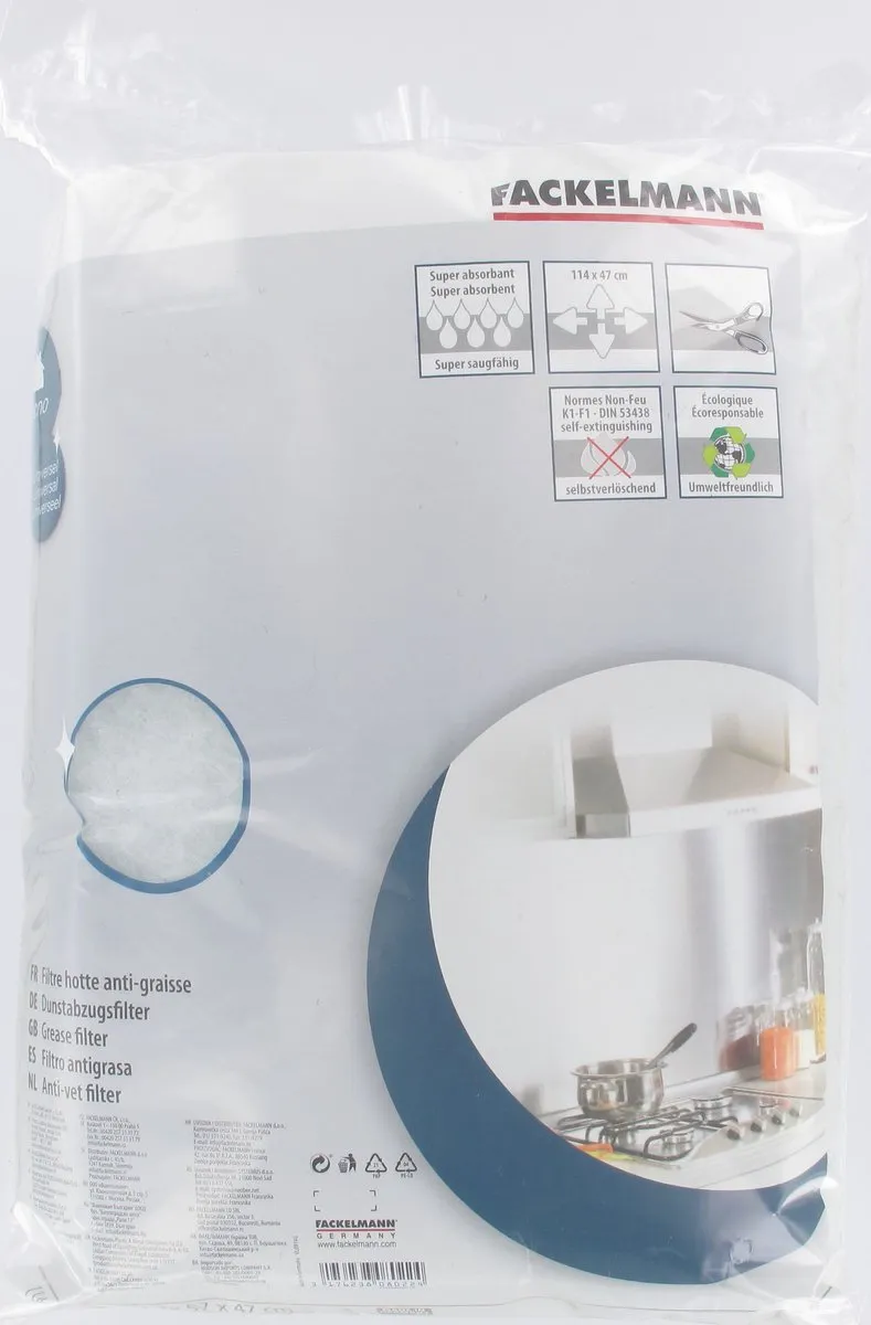 Fackelmann Vetfilter 0802250 - 114x47cm Wit