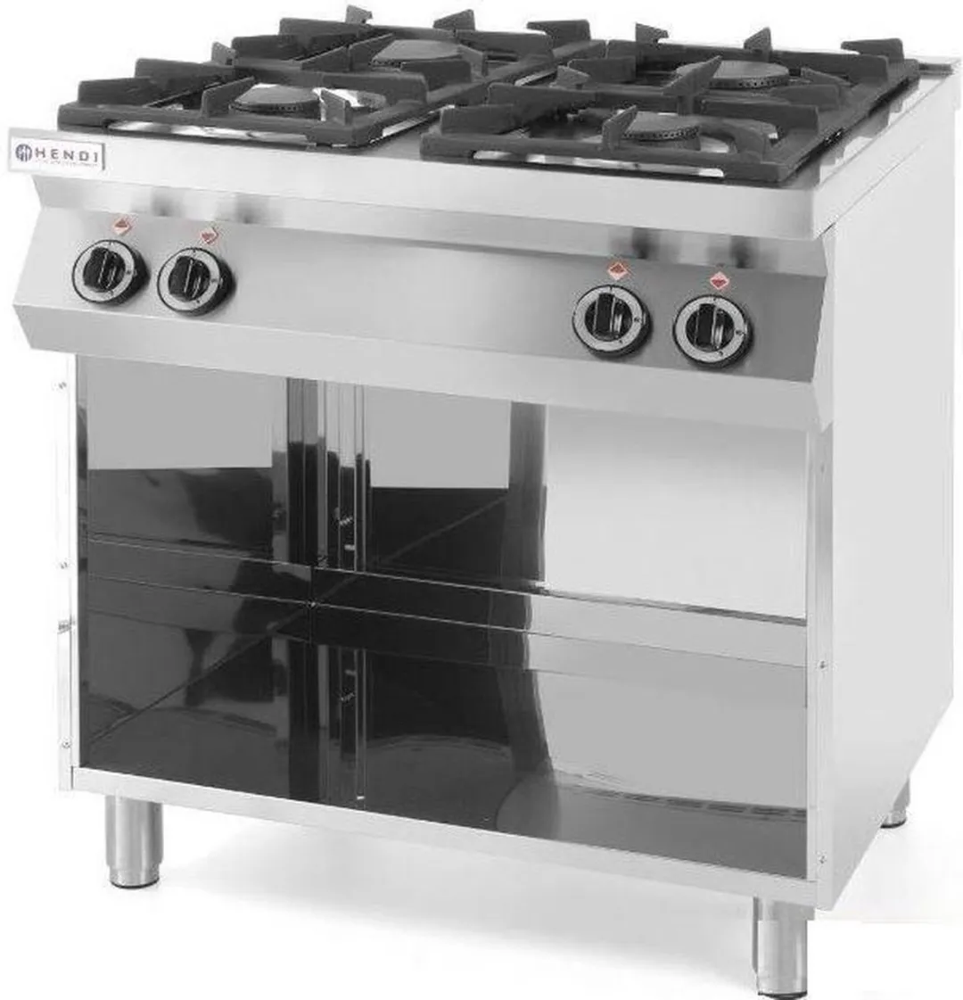 HENDI Kitchen Line Gasfornuis 4-pits 19kW - 800x700x900mm - Roestvrij staal - afbeelding 6 van 6