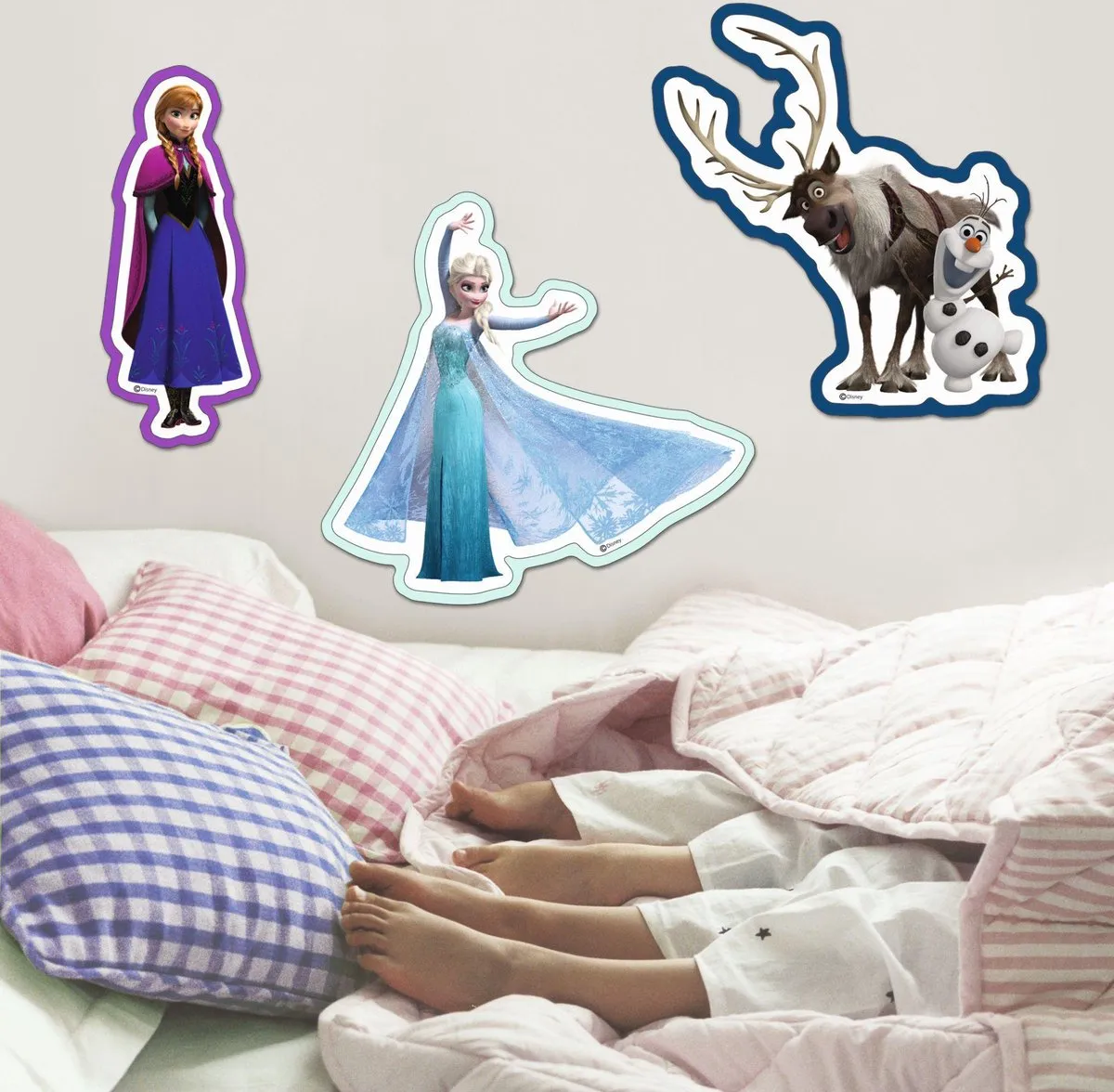 Disney Frozen Foam Muurstickers 30x30cm - Blauw - 3 Stuks - afbeelding 2 van 3