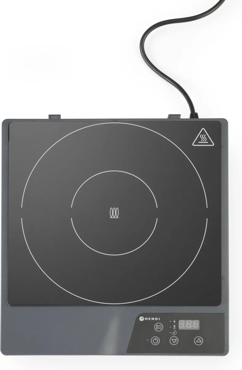 HENDI Inductiekookplaat 1800W - 1 Zone - Zwart