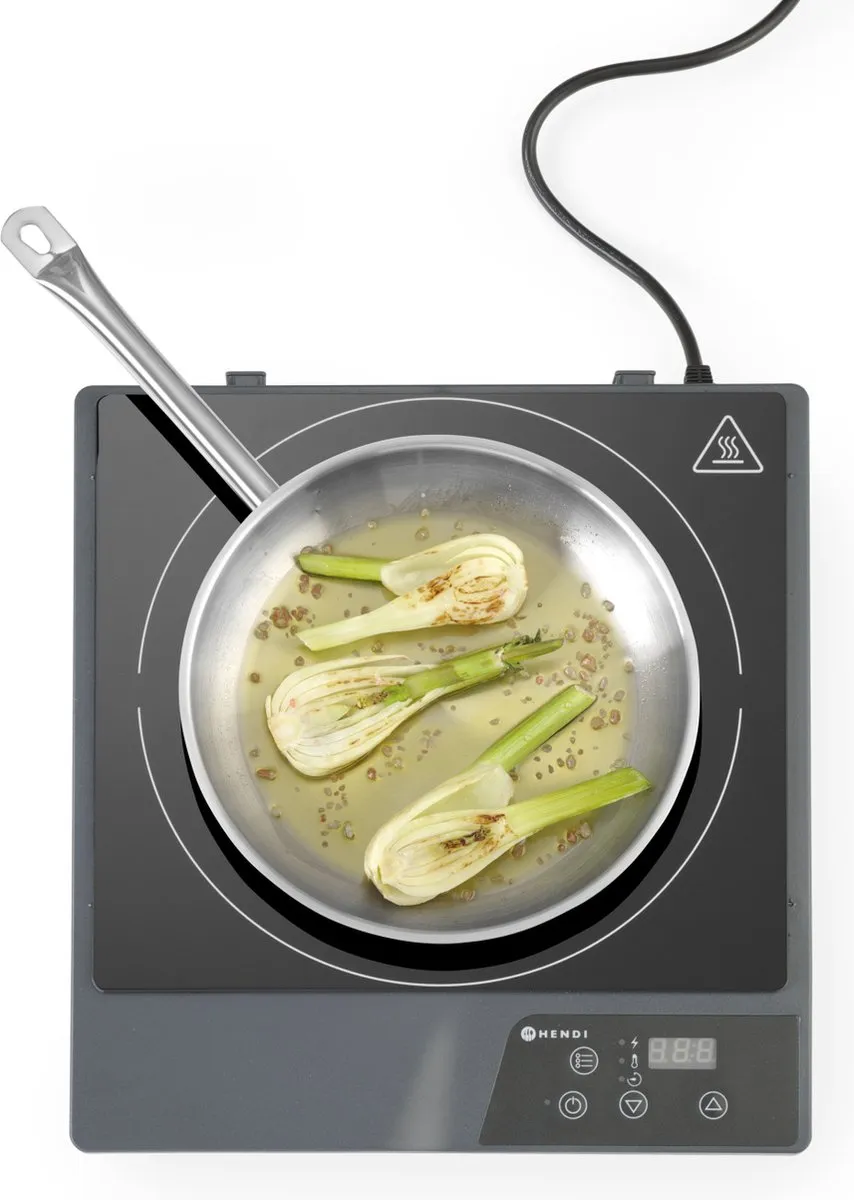 HENDI Inductiekookplaat 1800W - 1 Zone - Zwart