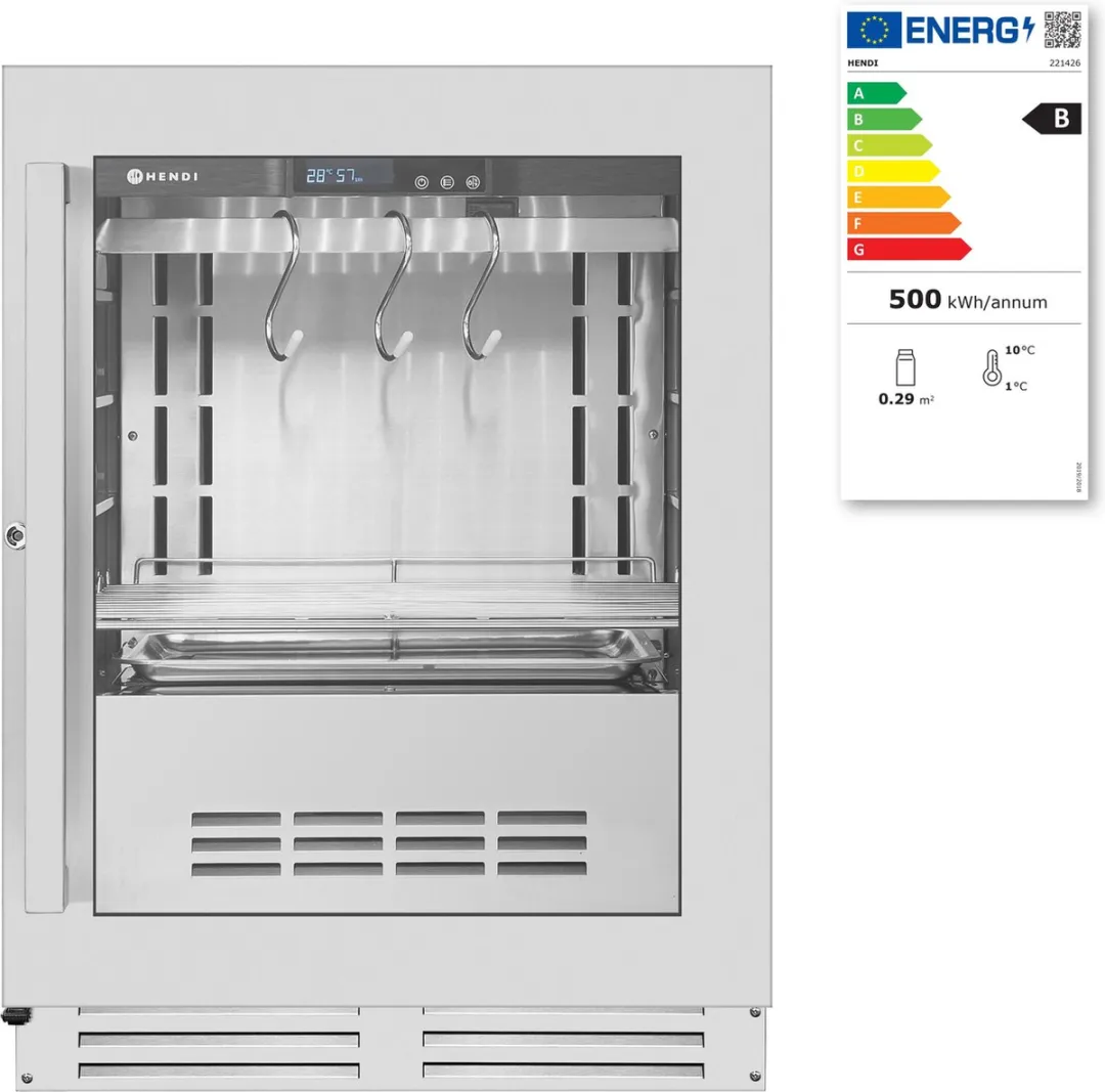 HENDI Undercounter Dry Aging Kast 98L - RVS