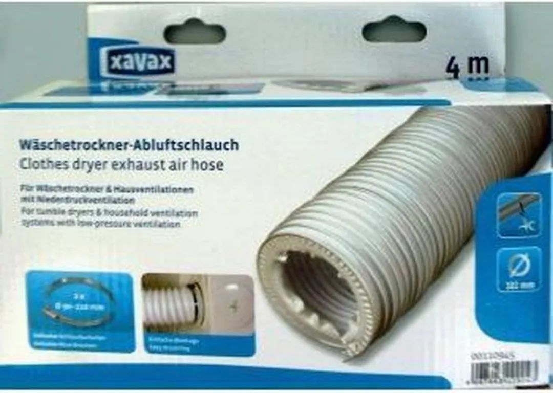 Xavax Luchtafvoerslang 4m 110945 - Wit