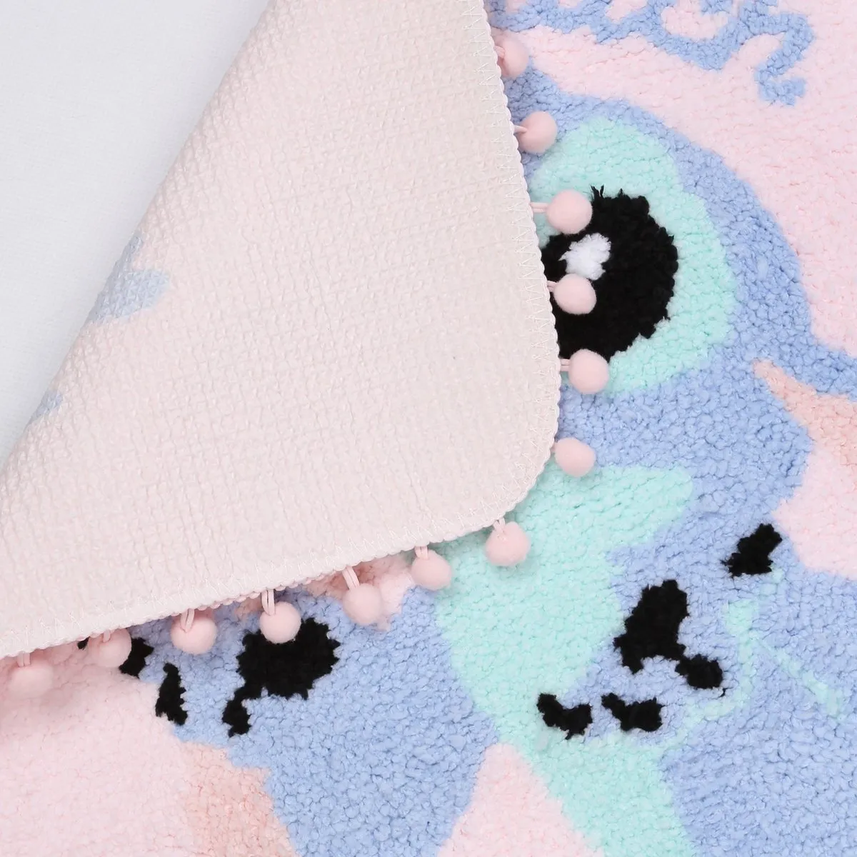 Disney Stitch Vierkant Vloerkleed 60x60cm - Roze - Antislip - afbeelding 3 van 6