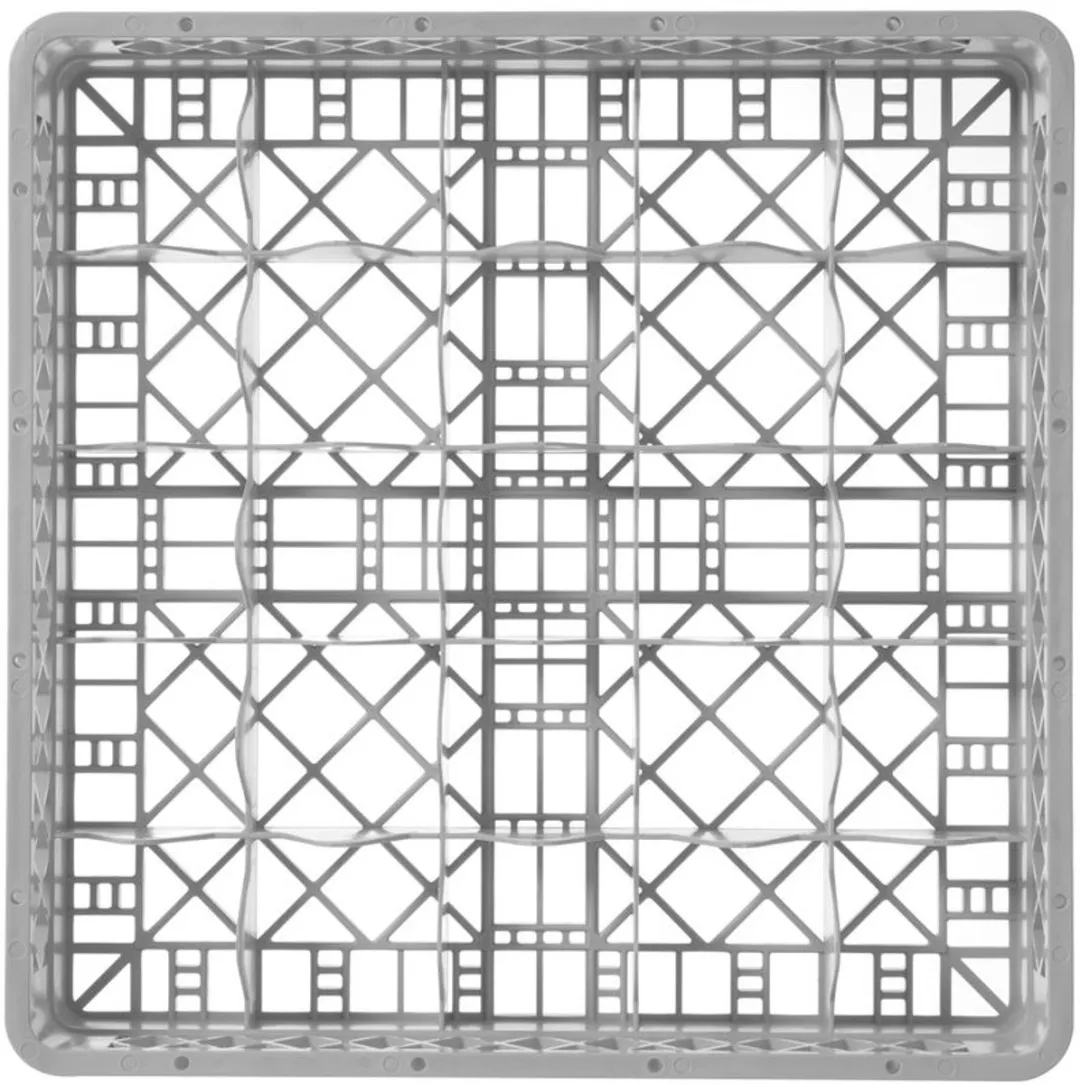 HENDI Vaatwaskorf Glaswerk 877036 - 25 Vakken - 500x500x104mm