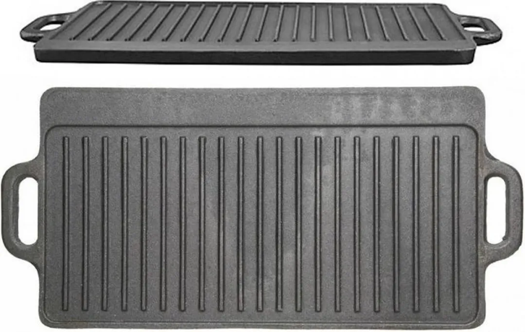 KitchenCraft Gietijzeren Grillplaat KCCIGRID 45x23cm