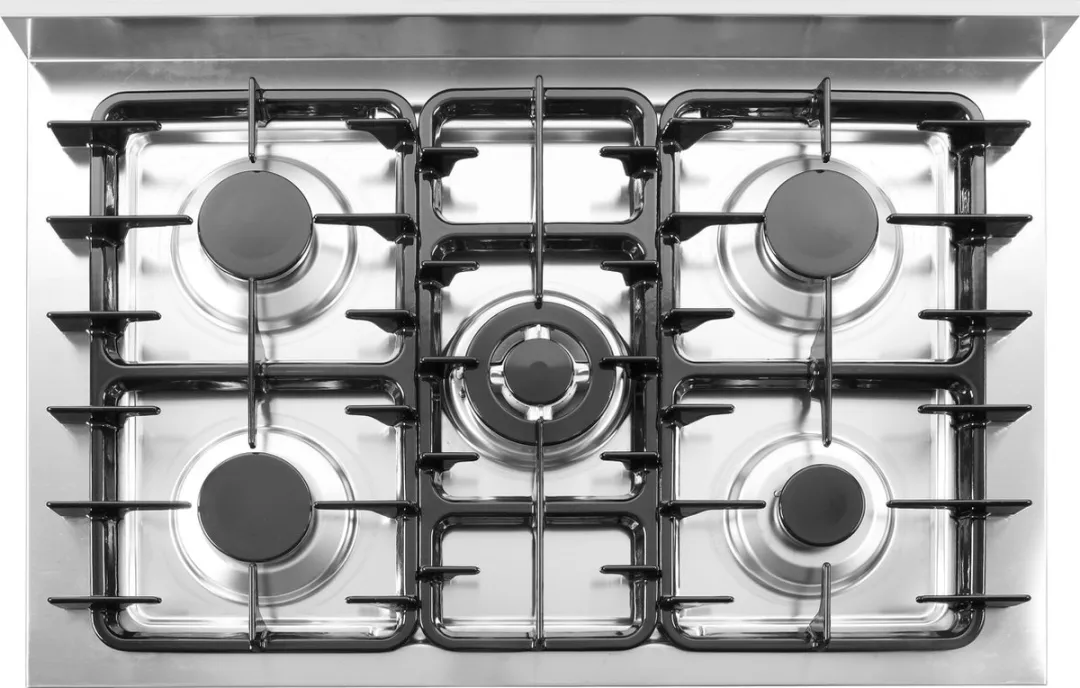 HENDI 5-pits Gasfornuis Open Frame 14,3 kW - 900x640x910mm - RVS