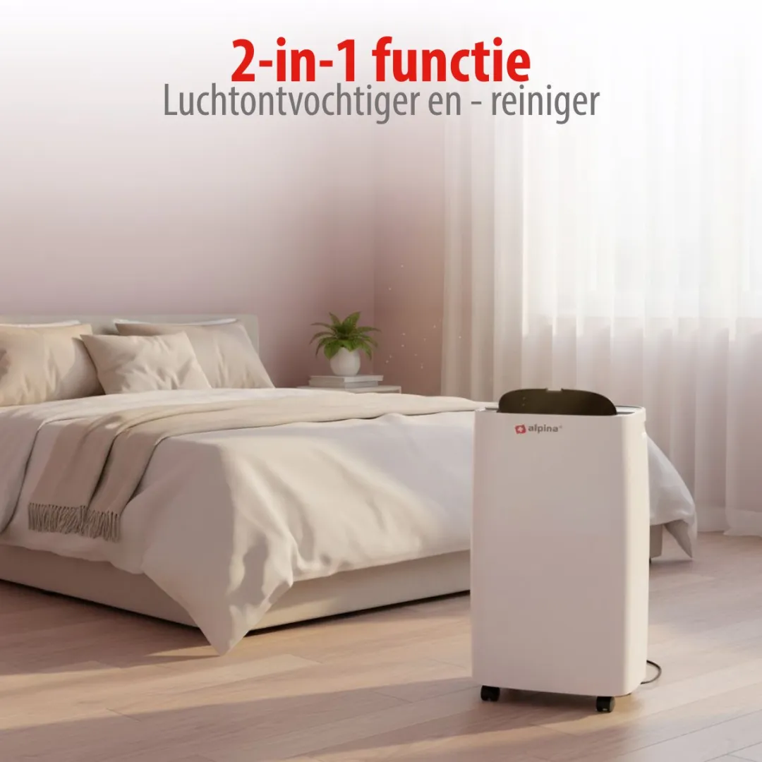 Alpina MEALEL8240/003 Luchtontvochtiger 220W - 2L Wit