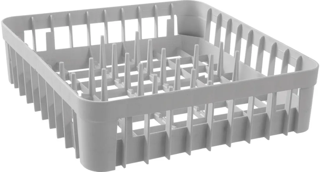Hendi Vaatwaskorf Glazen 871348 - 400x400x110mm - Grijs