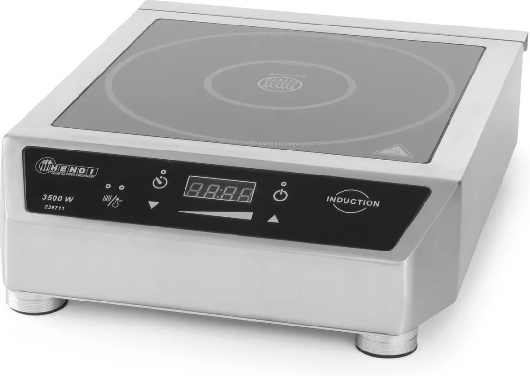 HENDI Profi Line Inductiekookplaat 3500W - 1 Zone - RVS/Zwart