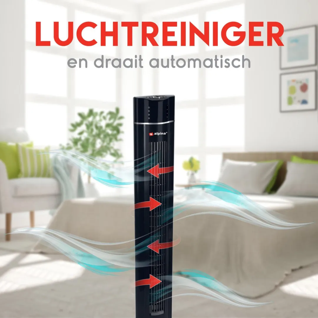 Alpina Torenventilator - Afstandsbediening - Timer - Geurcompartiment