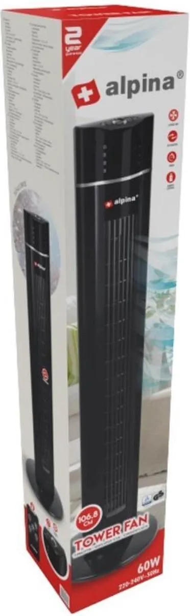Alpina Torenventilator - Afstandsbediening - Timer - Geurcompartiment
