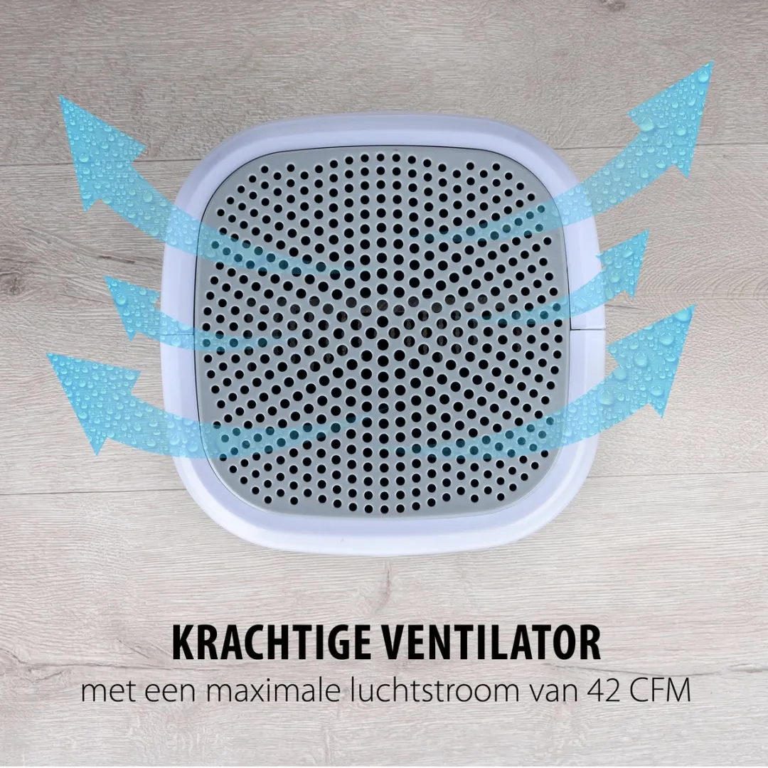 Alpina Mini Luchtontvochtiger MEALEL8240/004 - 330ml/Dag - 22.5W - Wit
