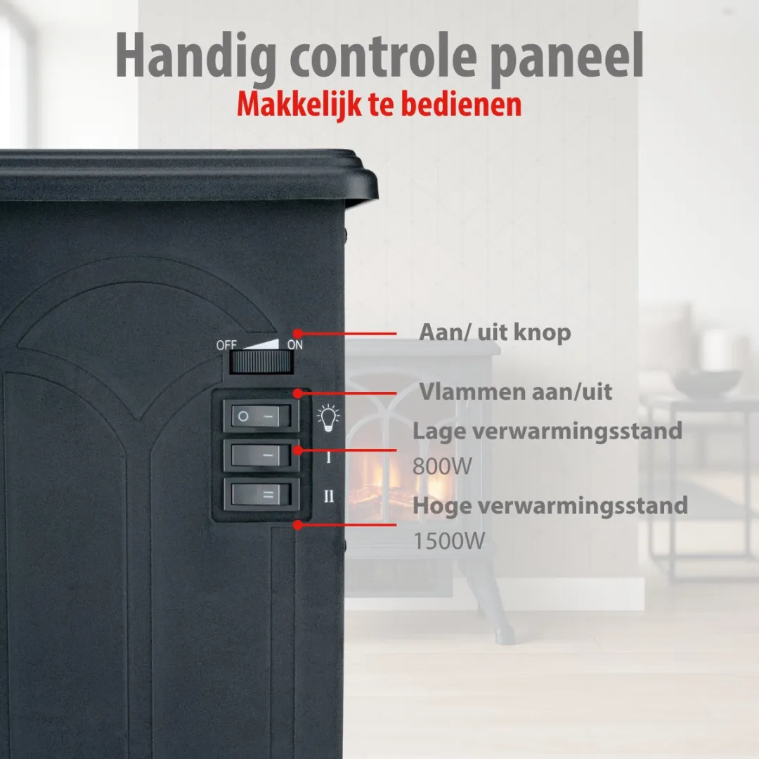 Alpina Sfeerhaard MEALEL6660/001 Elektrisch 1500W - Zwart