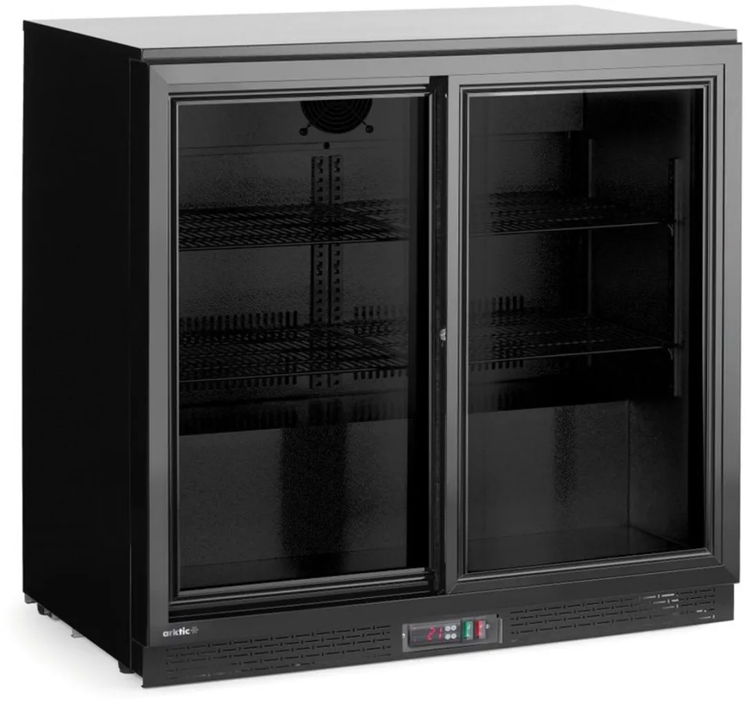 HENDI 236888 Achterbar Koelkast - 158L - 4 Plateaus - Zwart