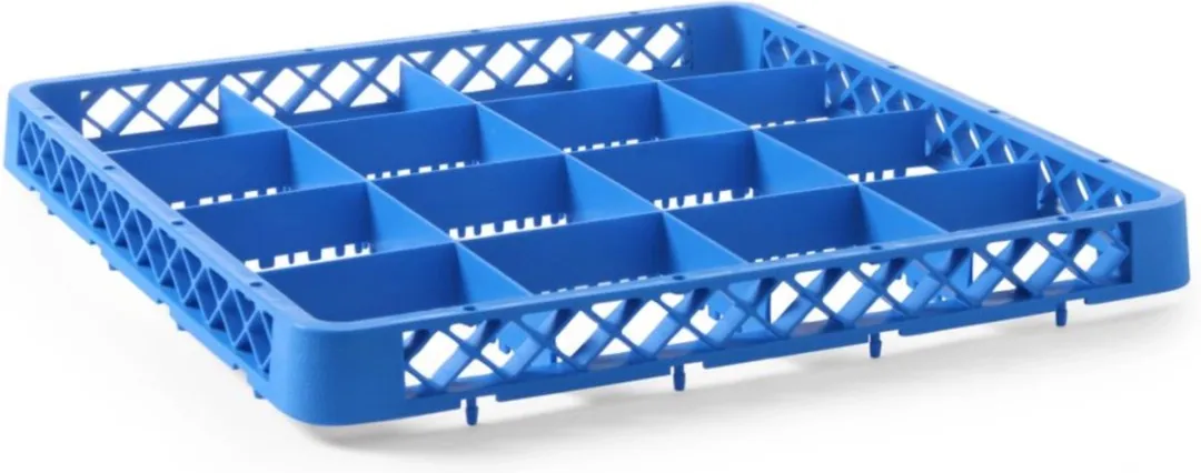 Hendi Vaatwaskorf Opzetstuk 16 Vaks - 500x500x45mm - Wit