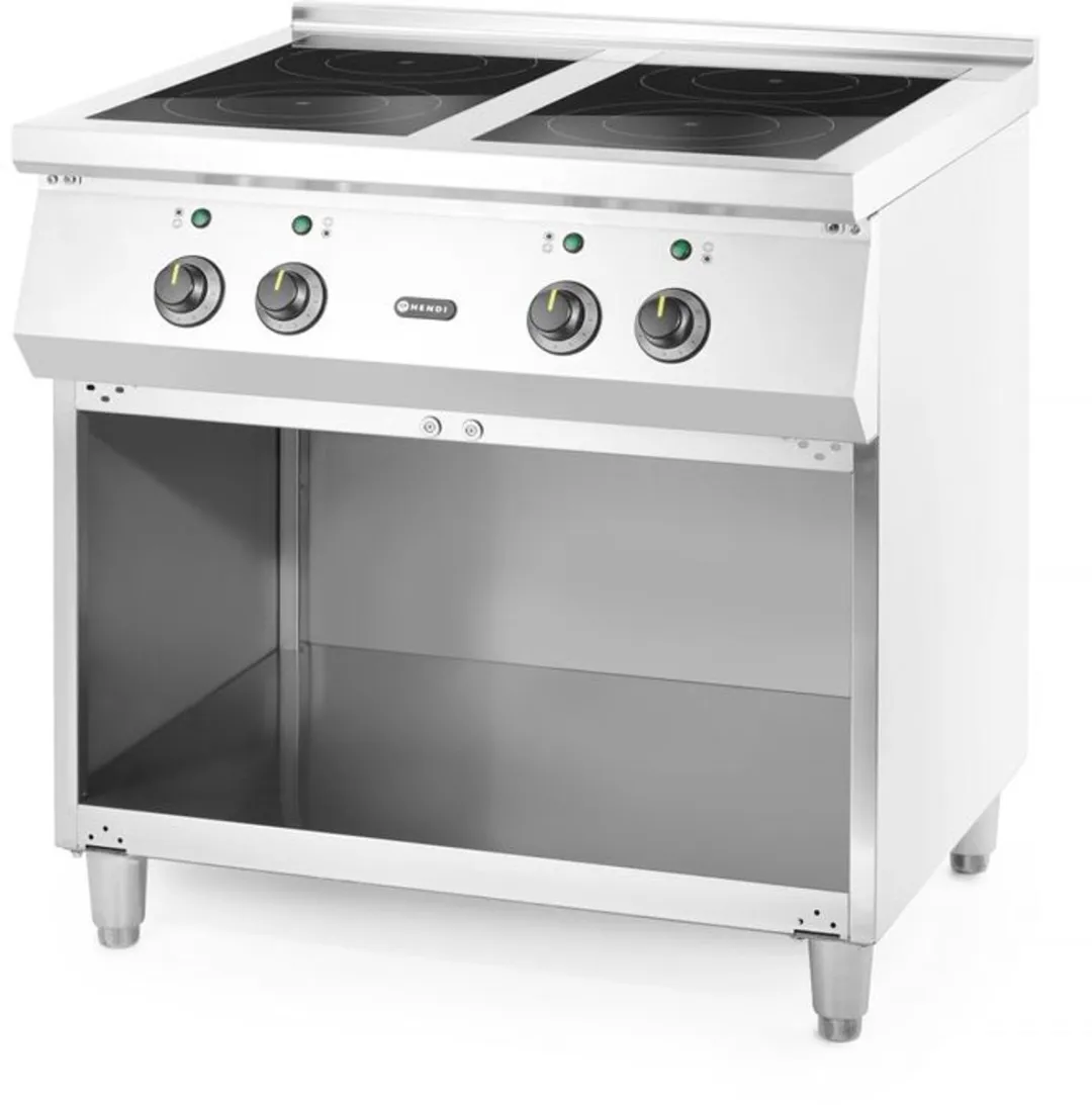 HENDI Inductiefornuis 4-pits 17kW - 11 Vermogensniveaus - RVS - afbeelding 6 van 6