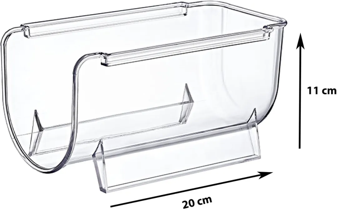 Excellent Houseware Flessenrek 20x11x11cm - Transparant
